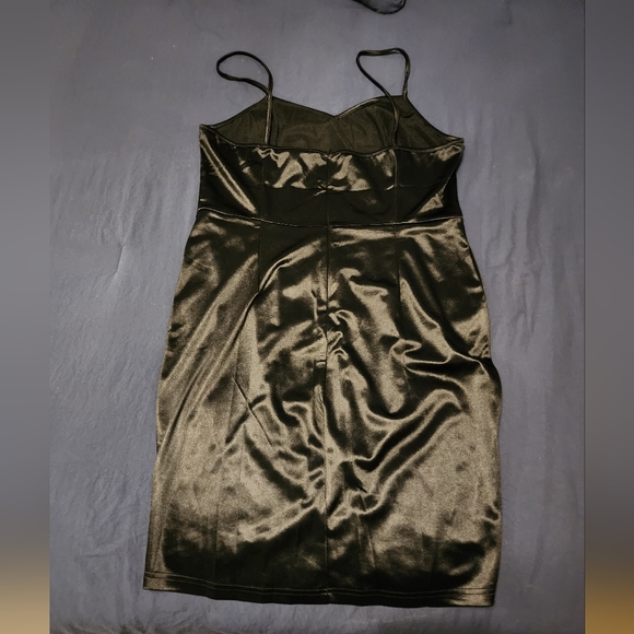 SHEIN Women's Fashion Leather Wrap Hem Cami Dress NWOT - Picture 11 of 15